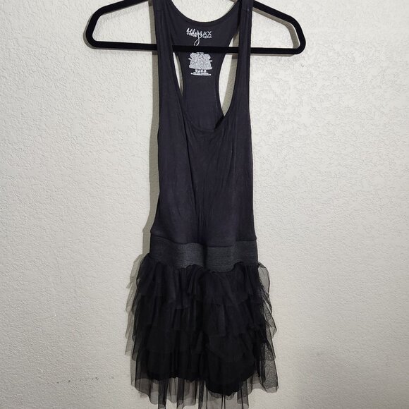 Miley Cyrus & Max Azria Tank Dress Womens Medium Sleeveless Tulle Ruffle Skirt B - Picture 1 of 9